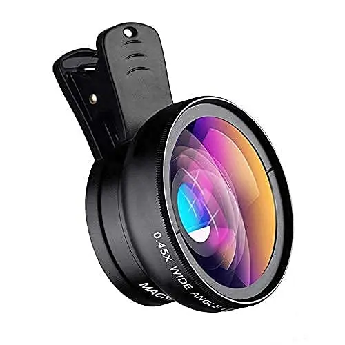 MAXXOX Dual Lens Kit: Enhance TikTok & Vlogs with 0.45X Wide & 15X Macro Compatibility