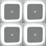 Smart Sensor LED Night Lights: 4-Pack Plug-In Bedside Illumination