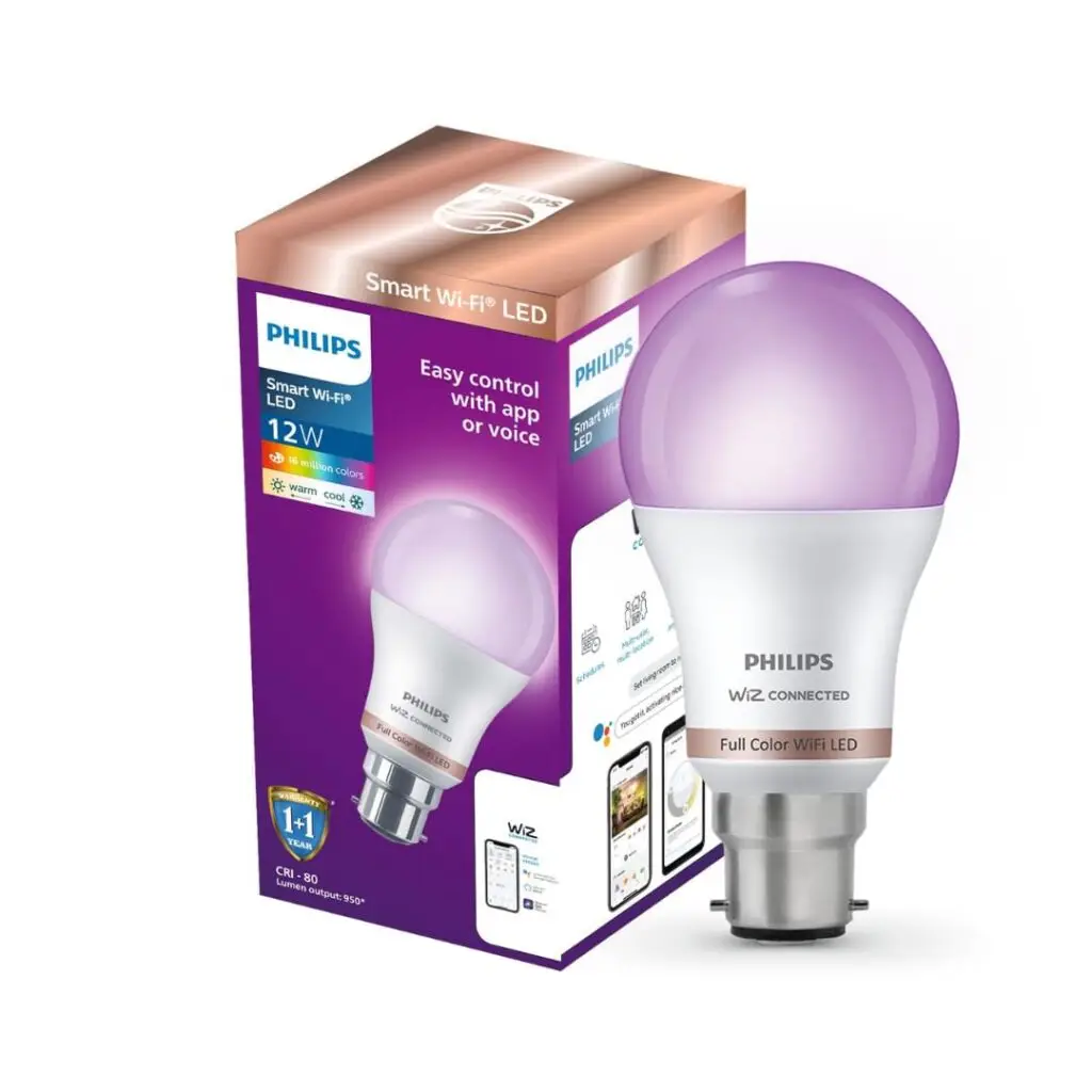 Smart Rhythm 12W LED: WiZ Neo WiFi & Bluetooth Bulb with Alexa/Google Compatibility & Motion Sensors