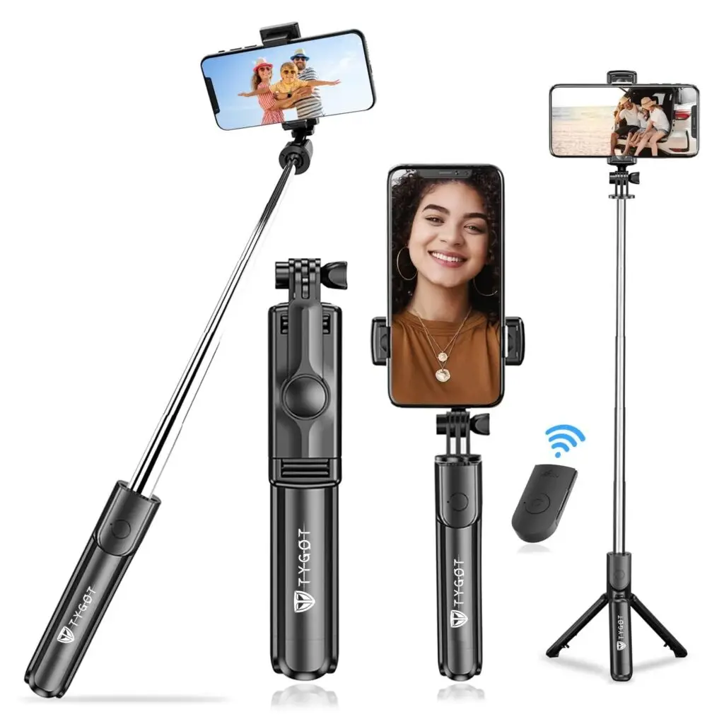 3-in-1 Bluetooth Selfie Stick & Tripod with Universal Compatibility