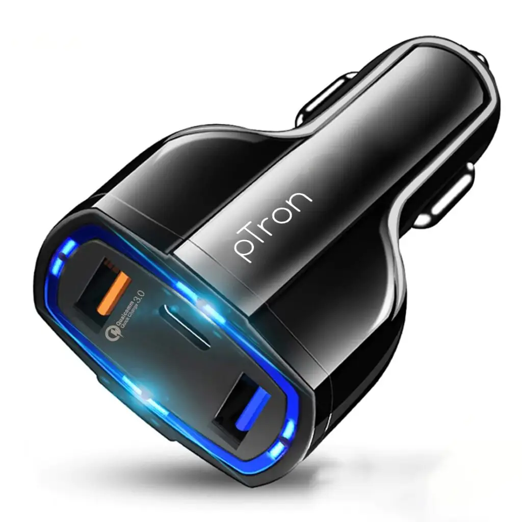 Ultra-Fast 36W Triple Port Type C/PD Car Charger for All Your Devices