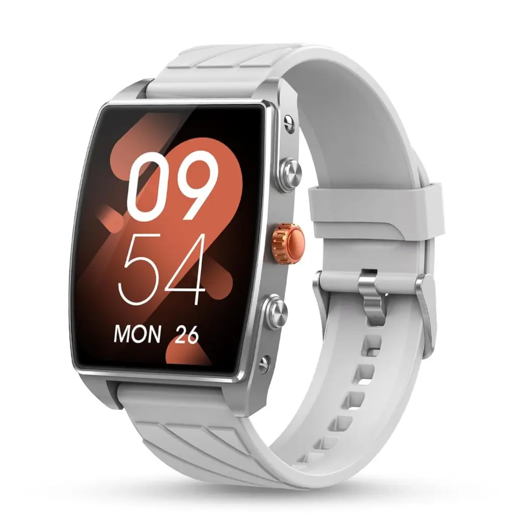 Pebble Mega: The Ultimate Men's Smartwatch with AMOLED Display & Bluetooth Calling