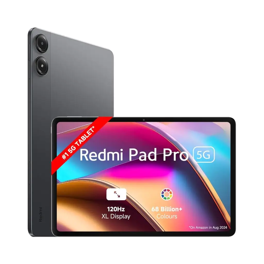 Redmi Pad Pro 5G: Power-Packed 12.1" Tablet with HyperOS & All-Day Battery