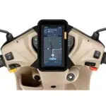 Universal Scooter Mobile Holder: Water-Resistant 7-Inch Pouch in Smoky Black