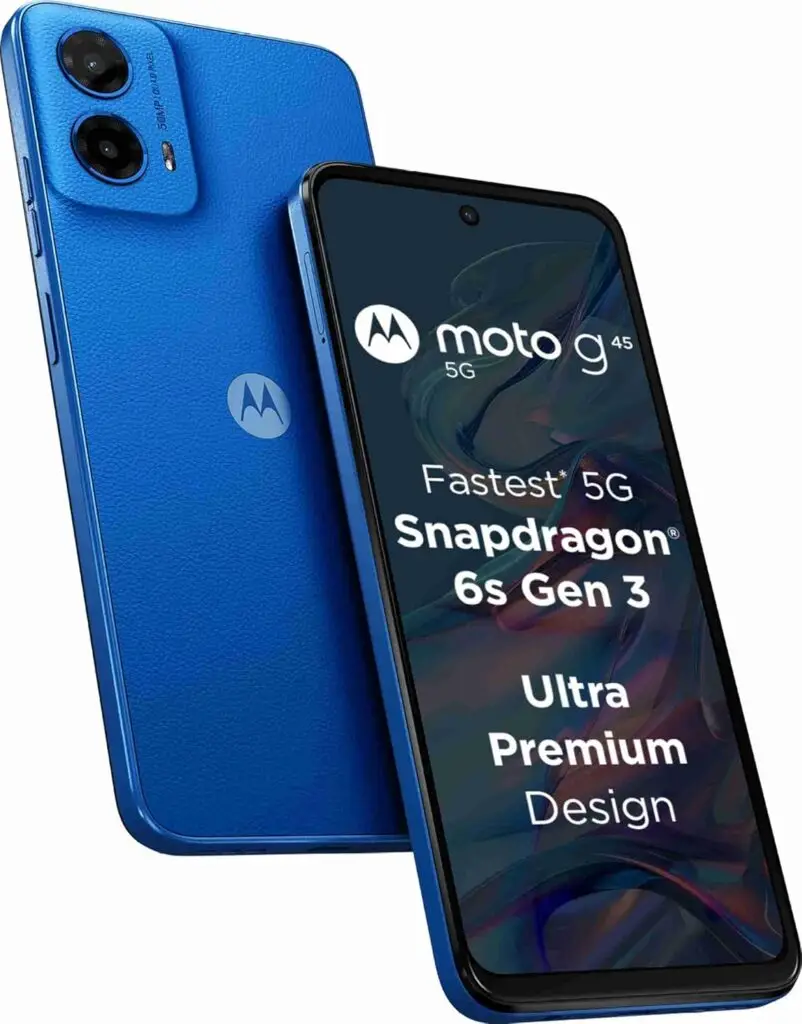 Motorola G45 5G: Radiant Blue, Power-Packed with 8GB RAM & 128GB Storage